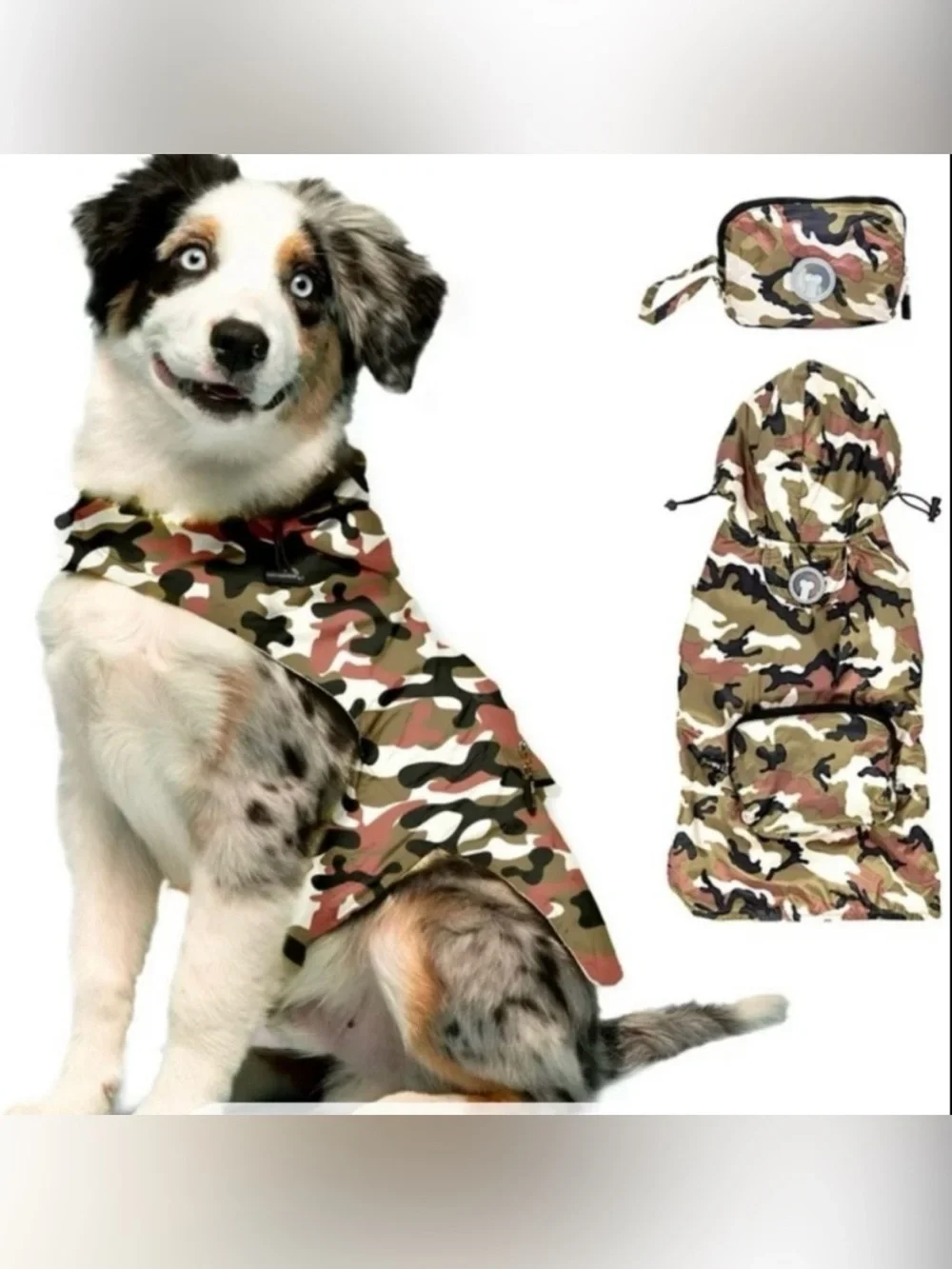 Fab dog® Camo Packaway Raincoat